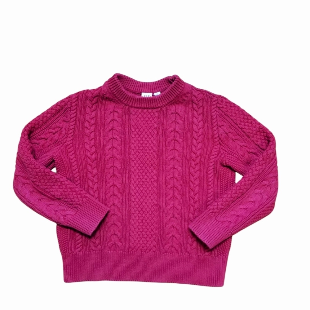 GAP Red Cable Knit Sweater 8Y